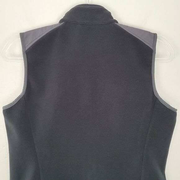 L.L. Bean Size XS Polartec Vest Stretch Fleece Zip Pockets Black Gray - Picture 4 of 12